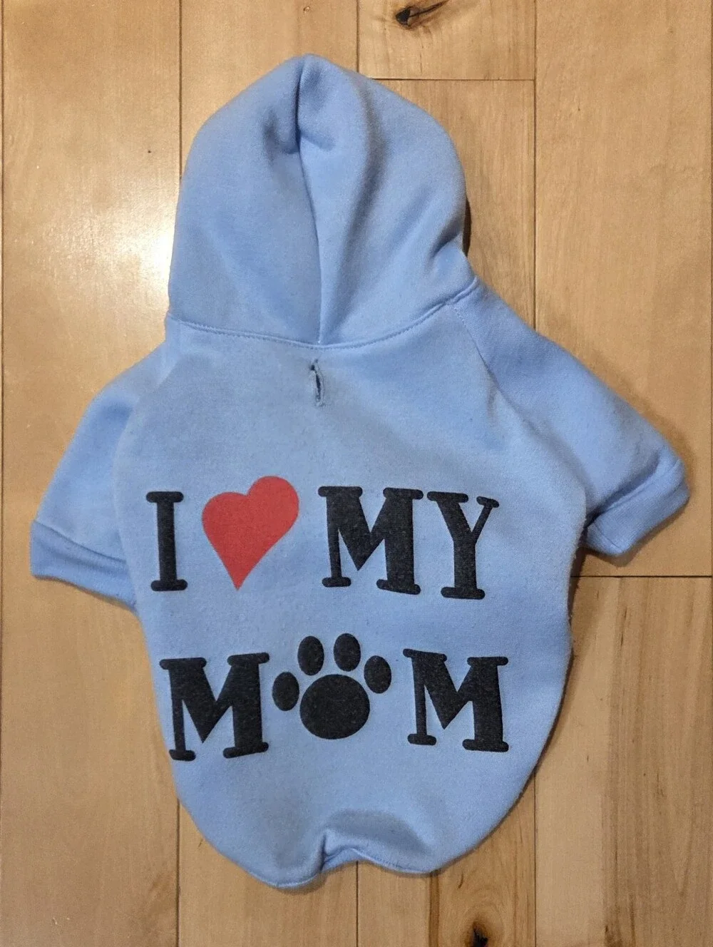 'I 🧡 My Mom' 🐾 Dog Hoodie (M)